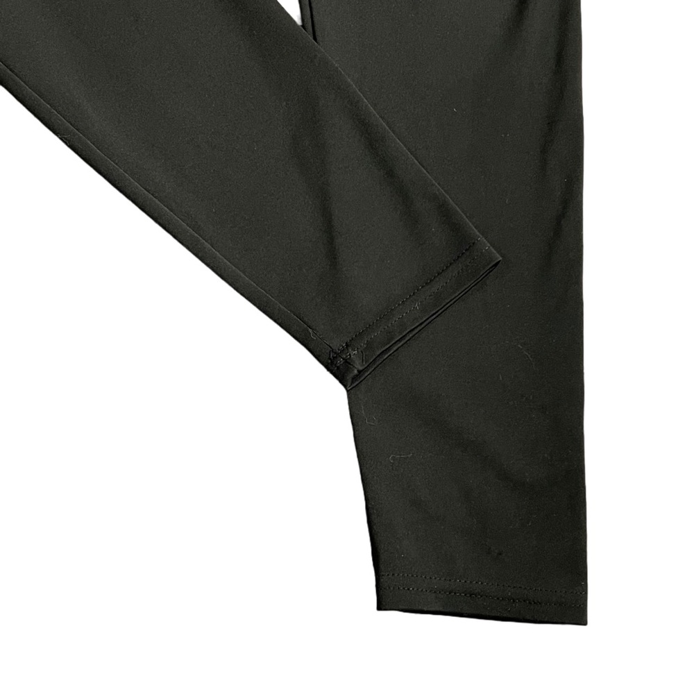 BLACK MID RISE FULL LENGTH LEGGINGS‎ WITH RUCHING - Picture 4 of 9